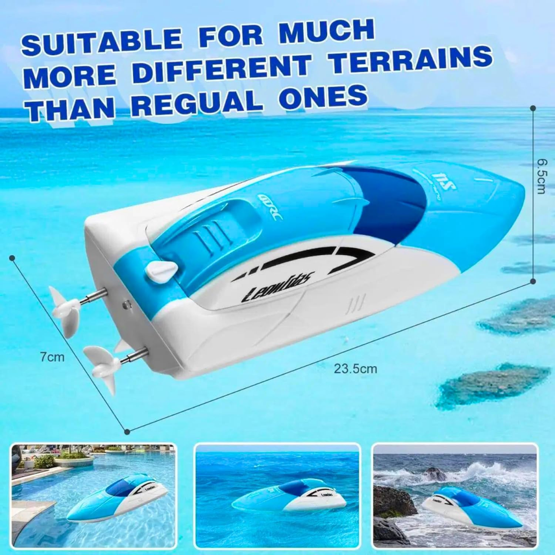 Trendi RC Boat ā 20+ MPH High Speed Remote Control Racing Boat, 2.4GHz Waterproof RC Speedboat with Low Battery Alarm & Capsize Recovery ā Includes Rechargeable Battery