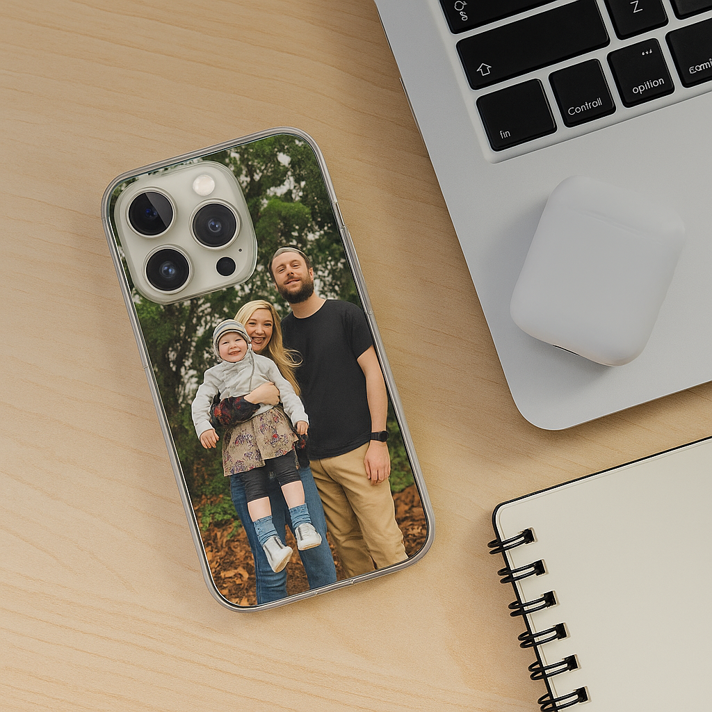 Trendi Custom Personalized Picture/Photo Phone Case for iPhone 13, 14, 15, 16 (All Models) – UV Printed, MagSafe Compatible, Scratch-Resistant Clear