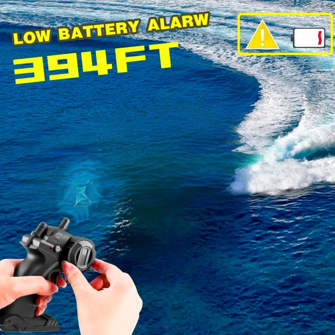 Trendi RC Boat ā 20+ MPH High Speed Remote Control Racing Boat, 2.4GHz Waterproof RC Speedboat with Low Battery Alarm & Capsize Recovery ā Includes Rechargeable Battery