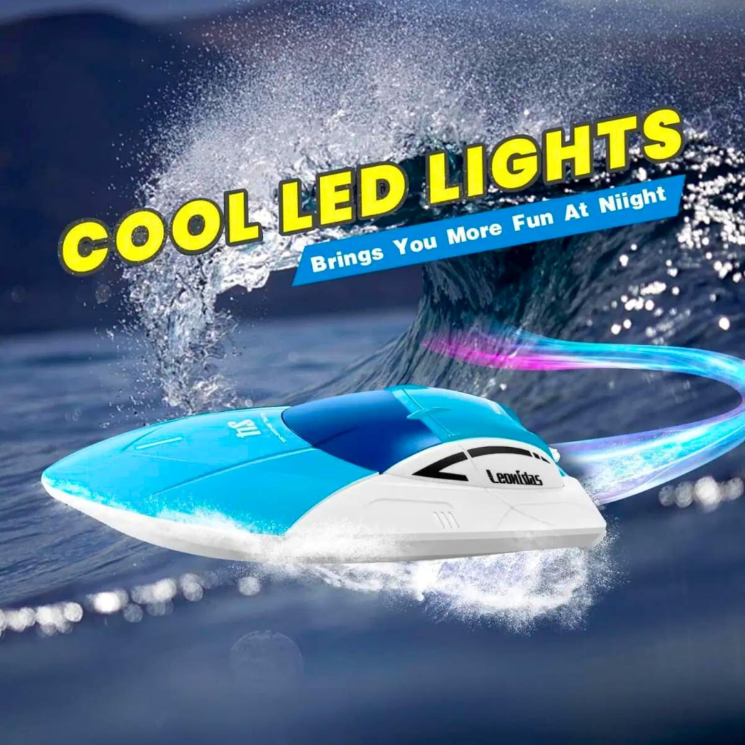Trendi RC Boat ā 20+ MPH High Speed Remote Control Racing Boat, 2.4GHz Waterproof RC Speedboat with Low Battery Alarm & Capsize Recovery ā Includes Rechargeable Battery