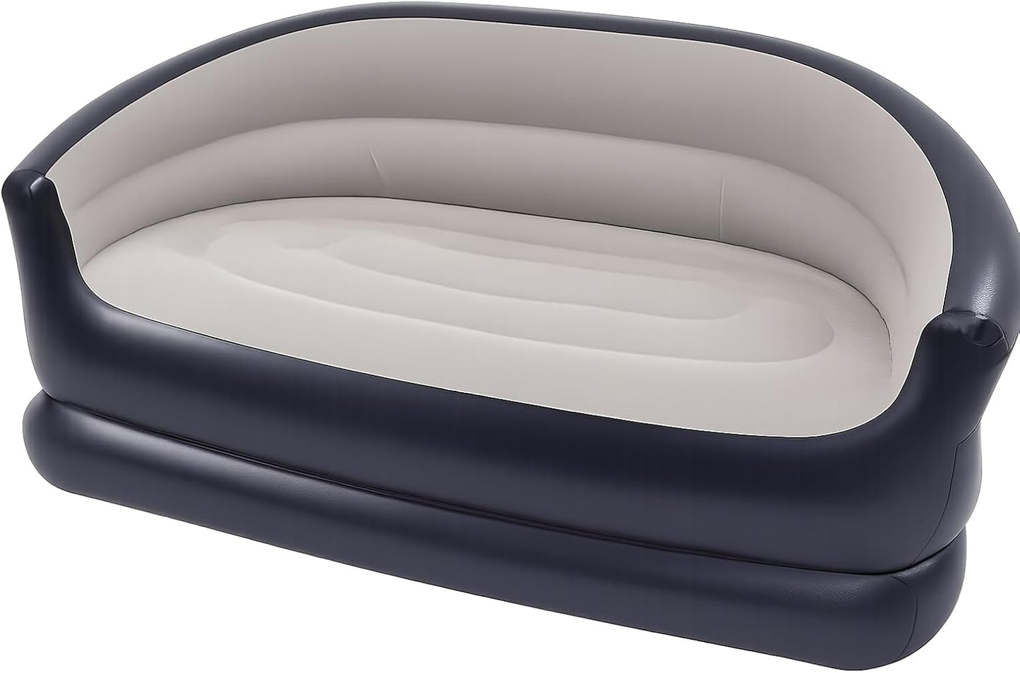 Inflatable Sofa Couch – Deluxe Armchair Style Air Couch with Backrest & Armrests, Soft Flocked Seating, Portable Blow Up Sofa for Living Room, Bedroom, Camping & Indoor Use