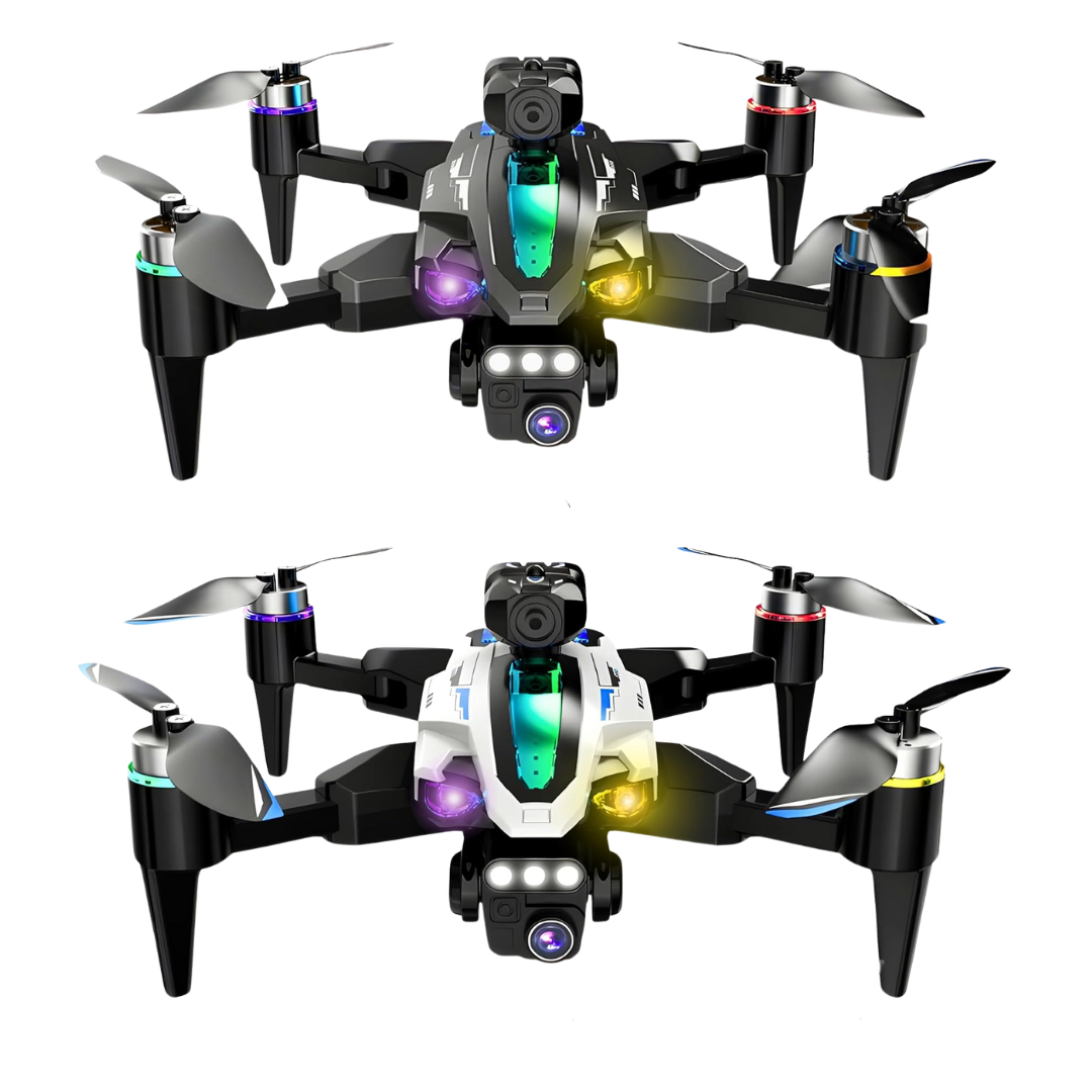 4K Camera Drone – Foldable Quadcopter with Dual HD Cameras, Obstacle Avoidance, Brushless Motor, Altitude Hold, 360° Flip, Headless Mode, Gesture Control & Carrying Case | 2 Batteries