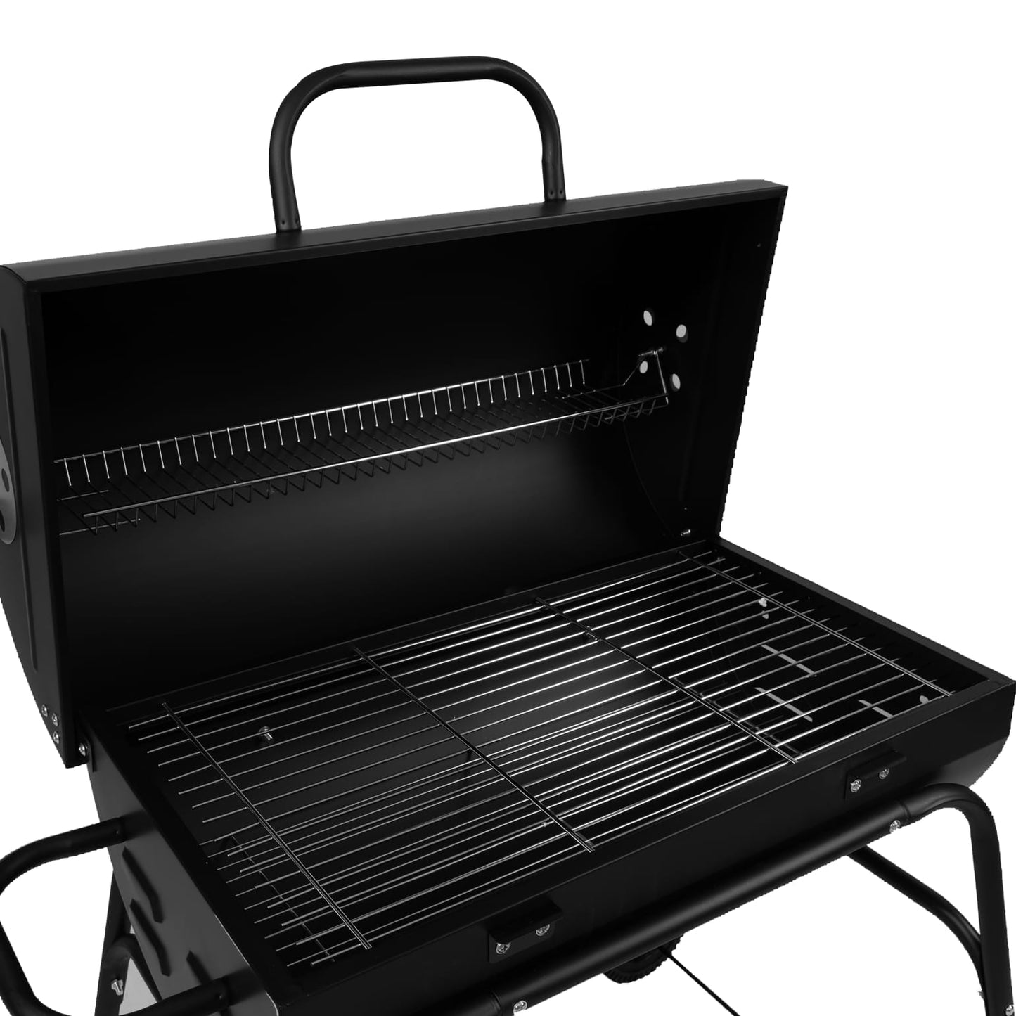 Trendi Charcoal BBQ Grill & Smoker – Portable Barrel Barbecue with Warming Rack, Adjustable Air Vents & Wheels – Large Outdoor Garden BBQ for Grilling Meat, Fish & Vegetables