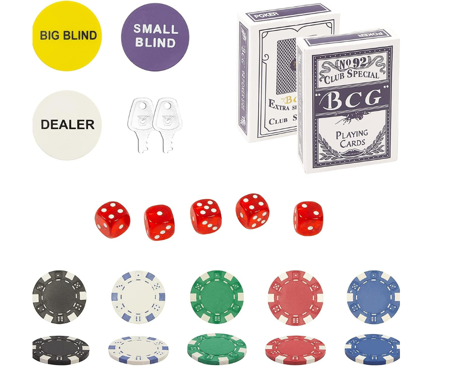 300 Piece Poker Chip Set with Aluminium Case – Casino Grade Chips, Blackjack Mat, Playing Cards & Dealer Buttons – Ultimate Poker Night Kit for Home Games, Gifts & Travel