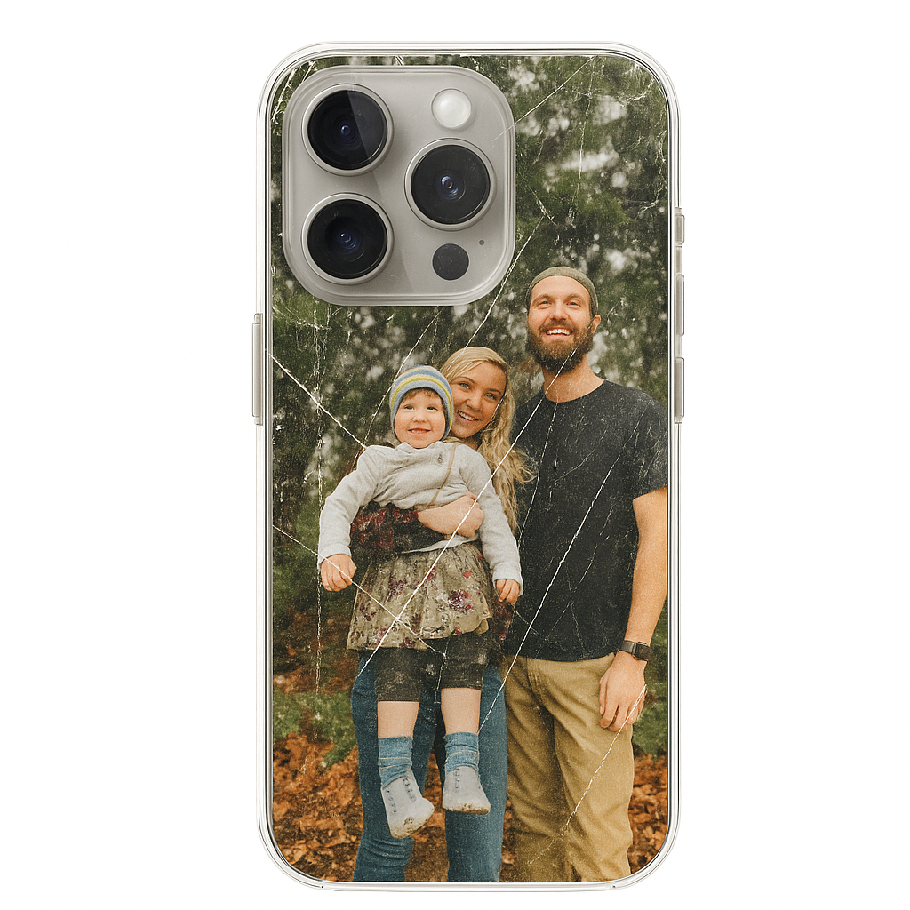 Trendi Custom Personalized Picture/Photo Phone Case for iPhone 13, 14, 15, 16 (All Models) – UV Printed, MagSafe Compatible, Scratch-Resistant Clear