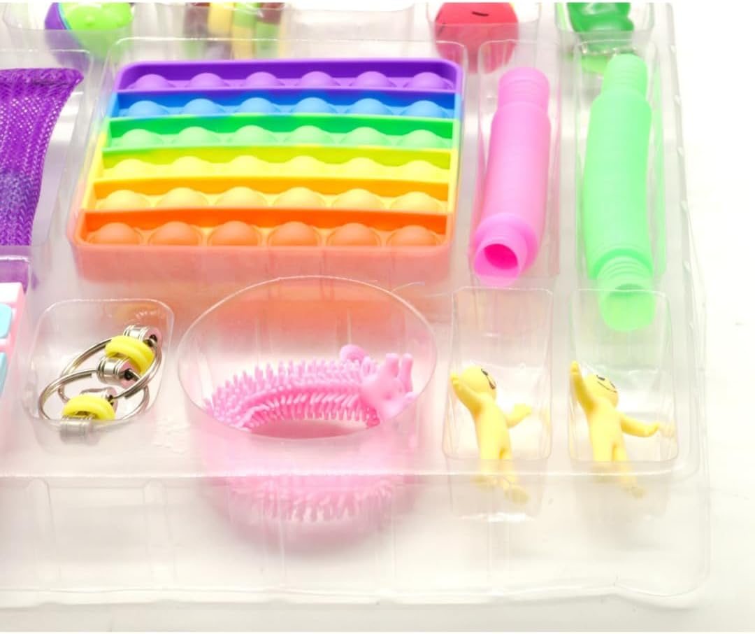 Trendi Fidget Advent Calendar 2025 – 24 Days Countdown with Sensory Toys for Kids & Adults | Stress Relief, Focus & Fun Pop-It, Squishies, Stretchy Tubes, Spinner & More
