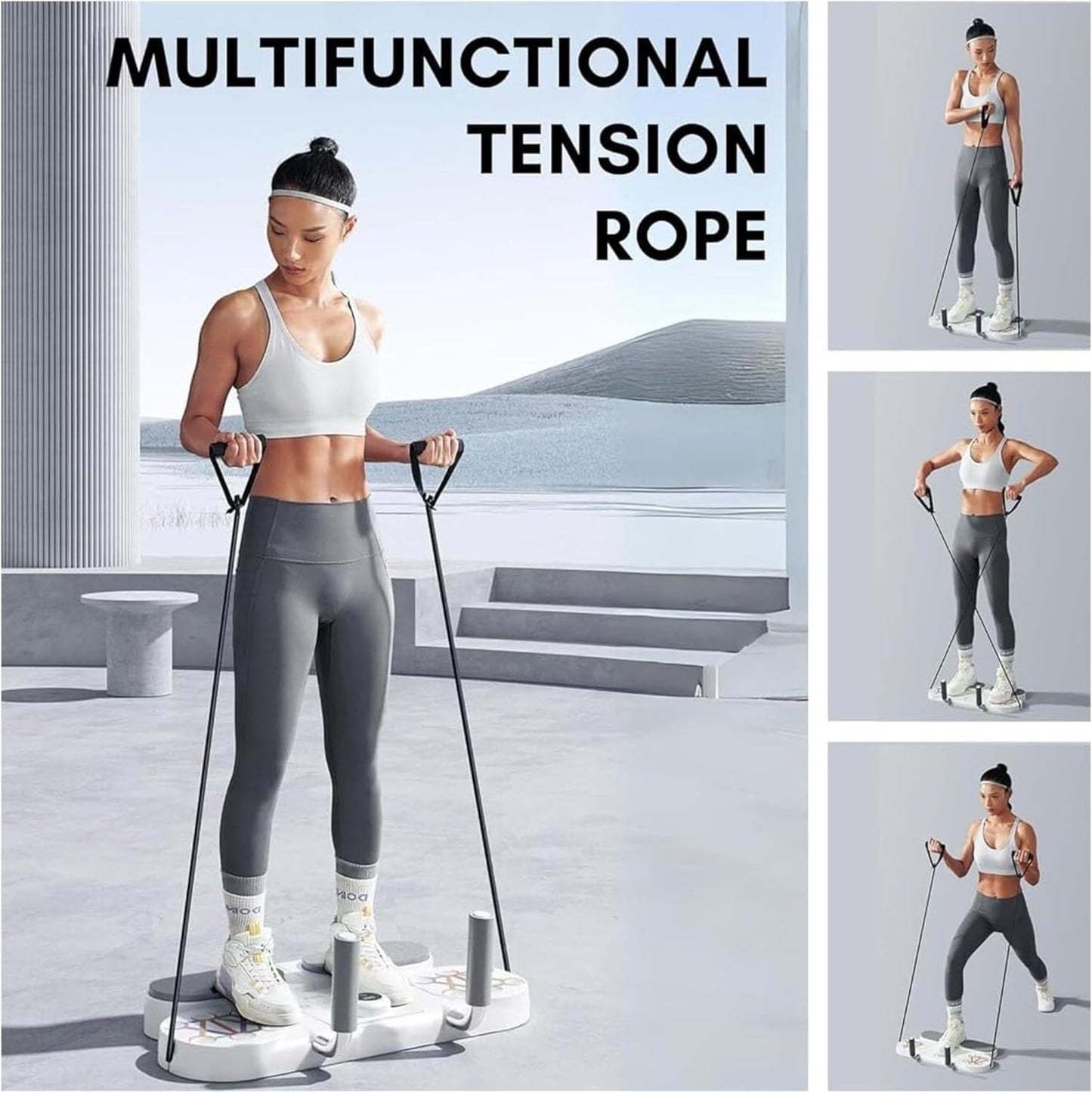 Trendi 5 in 1 Push Up Board – Multifunctional Fitness Training Push-Up Board with Resistance Bands & Timer | Full-Body Home Gym Equipment for Chest, Back, Triceps, Shoulders & Core